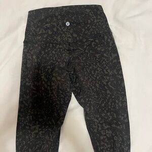 Lululemon align legging 25” green print